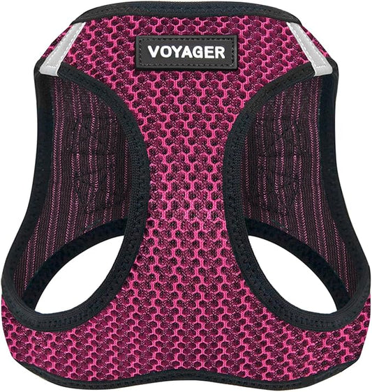 Best Pet Supplies Voyager Step-in Air Harness - All Weather Mesh, Reflective, No Pull Harness for Dogs, Cats - Secure with Hook & Loop Fastener, Buckle, Double D-Rings - Tone, L
