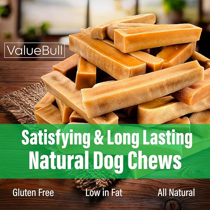 ValueBull Himalayan Yak Cheese Dog Chews, Small, 25 ct - Long Lasting for Aggressive Chewers, All Natural, Healthy & Safe, Low Odor Nepal Yak Milk Chews