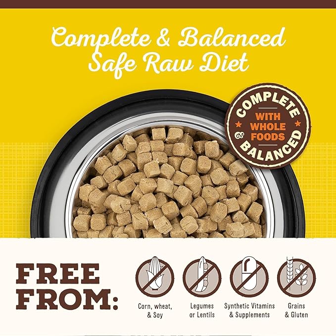 Primal Freeze Dried Puppy Dog Food, Pronto Mini Nuggets; Scoop & Serve, Complete & Balanced Meal; Also Use As Topper or Treat; Premium, Healthy, Grain Free, High Protein Raw Dog Food (16 oz, 2-Pack)