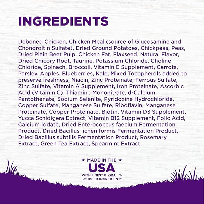 Wellness Complete Health Dry Dog Food, Grain Free, Natural, Chicken Recipe, (22-Pound Bag)
