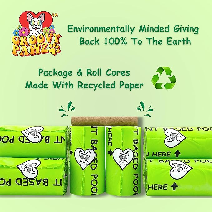 Certified Compostable Dog Poop Bags, 120 Count, Plant Based, Eco Friendly, Extra Strong, Leakproof, No Odor, Pet Supplies