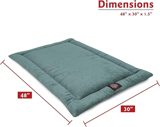 48" Villa Azure Blue Crate Dog Bed Mat By Majestic Pet Products