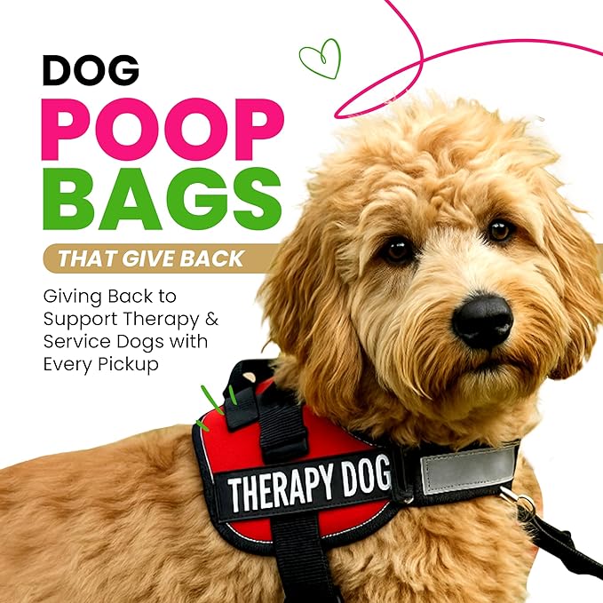 Dog Poop Bags 120 Count – Leakproof, Easy Open, Lavender Scent | Extra Thick Plant-Based PLA + PBAT, Fits All Dispensers | Funny Hey Stinky Design – $1 Donated to Service & Therapy Dogs