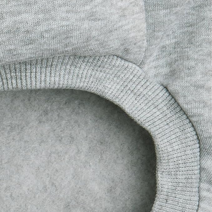 Puppy Sweater for Small Dogs Clothes Warm Winter Cat Clothe Pet Sweatshirt Knitwear Doggie Kitten Clothing, Grey, Large