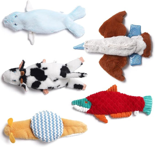 Nocciola Squeaky Dog Toys
