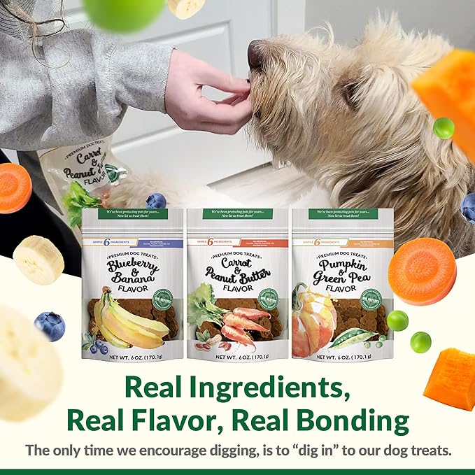 Dig Defence Premium Dog Treats Variety Pack - Gourmet Healthy Dog Treats, All-Natural Training Treats for Large, Medium & Small Dogs, 6-Pack