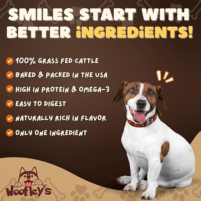 Woofley's - Esophagus Stick (1 Pound)- Gullet Sticks for Dogs - Safe Jerky Dog Chews -Easily Digestible Dog Jerky Bully Sticks