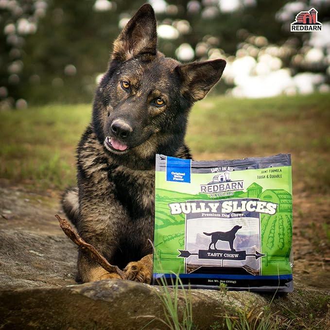Redbarn Pet Products Bully Slices for Dogs Original Bully Natural Dental Treats 12 Bags