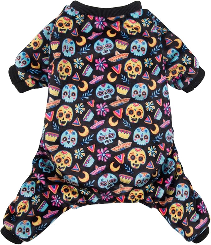CuteBone Small Dogs Outfit Soft Puppy Onesies Pjs Dog Pajamas Pet Coat Cat Apparel Comfy Doggie Jumpsuit Bodysuit for All Seasons P73XS