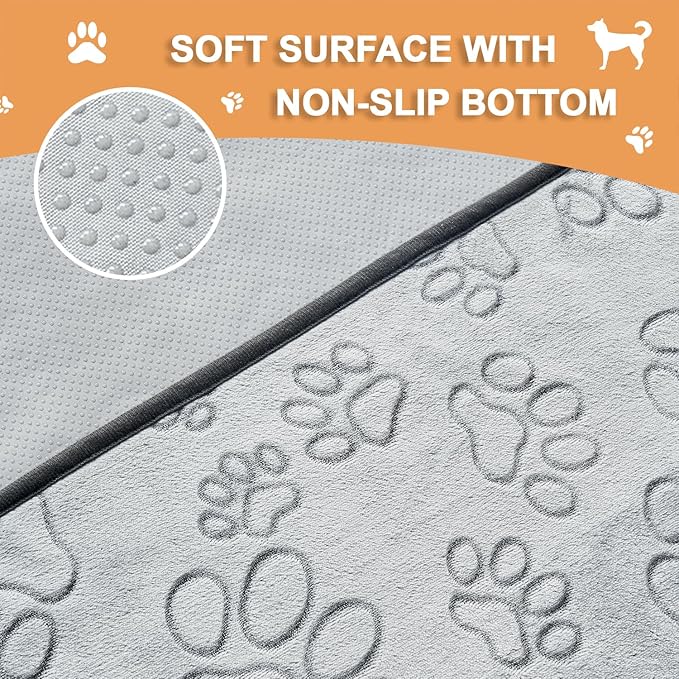 Qeils Reusable Puppy Pads, 6 Pack Washable Pee Pads for Dogs, Non Slip Wee Wee pad, Absorbent and Leakproof Training Mats for Potty, Crate, Playpen, Bed, Sofa, 30"x 34"