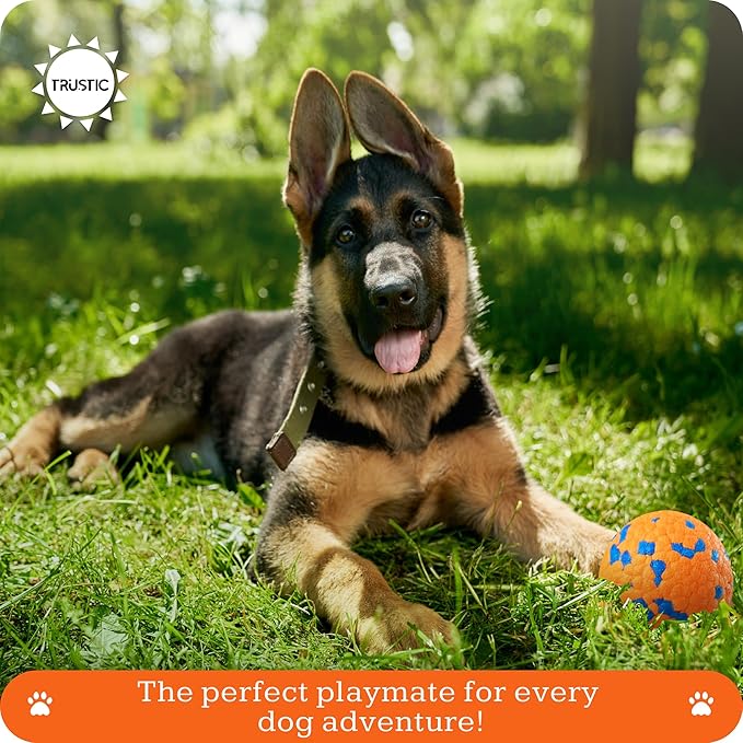 Foam Fetch Dog Balls 3 inch, for Large and Medium Breeds, Durable Toy for Chewers (White, 2 Pack)