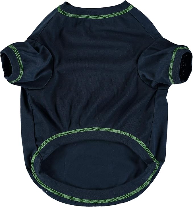NFL Seattle Seahawks Dog T-shirt Large. - Licensed Shirt for Pets Team Colored with Team Logos- Premium Stretchable Materials for the comfort of your Dog & Cat