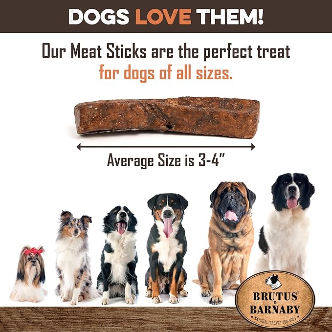 BRUTUS & BARNABY Dehydrated Lung Dog & Cat Treats, 28oz – USA Organ Meat Stick (Beef & Turkey Lung, Liver), High Protein Pet Snack
