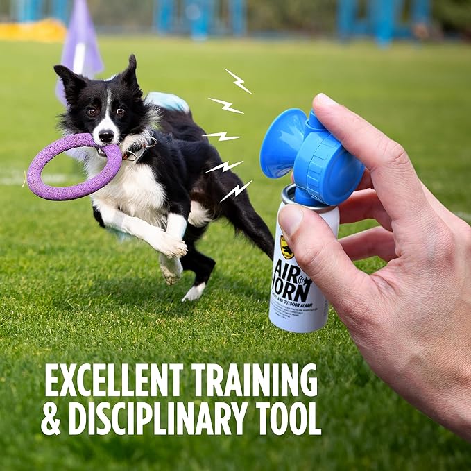 Dog Bark Deterrent Device, Air Horn for Dogs, Loud Blow Horn for Dog Training & Behavior Redirection, Barking Stopper, Jumping, Fighting, and Chasing, Humane Anti Barking Device for Dogs