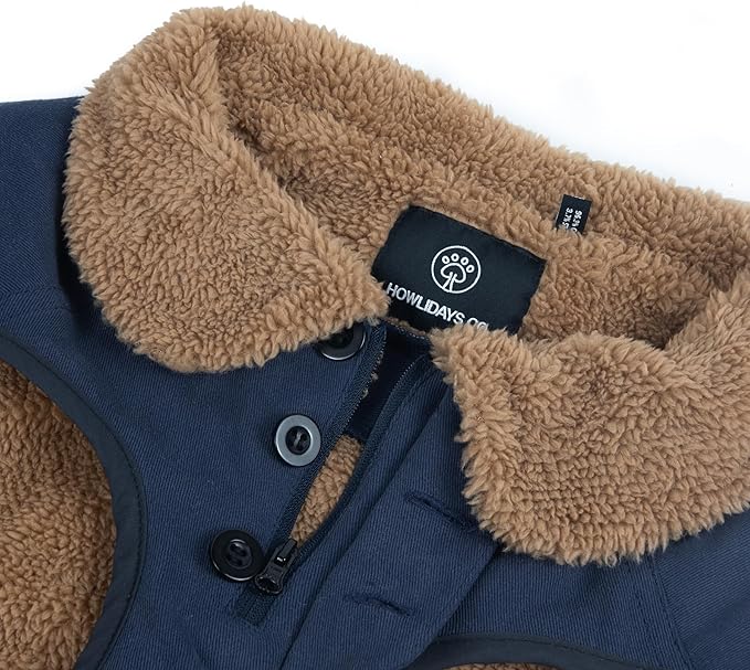 Sedona Dawn Dog Winter Jacket with Sherpa Fleece Lined Canvas for Medium and Large Breeds - Cold Weather Coat (40 (XXS))