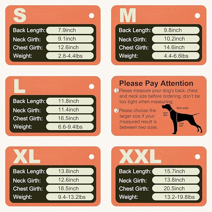 Warm Dog Fleece Sweater, Warm & Soft Vest for Walking,Running,Camping,Hunting,Stretchy & Lightweight, Cold Weather Coats with Leash Ring,Machine Washable,Orange,Size L