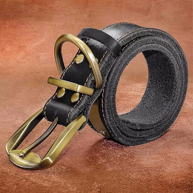 Didog Genuine Leather Dog Collars with Engraved Nameplate, Personalized Soft Leather Dog Collar with Custom ID Tag, Brown/Green/Red for Small Dogs (M,Black)
