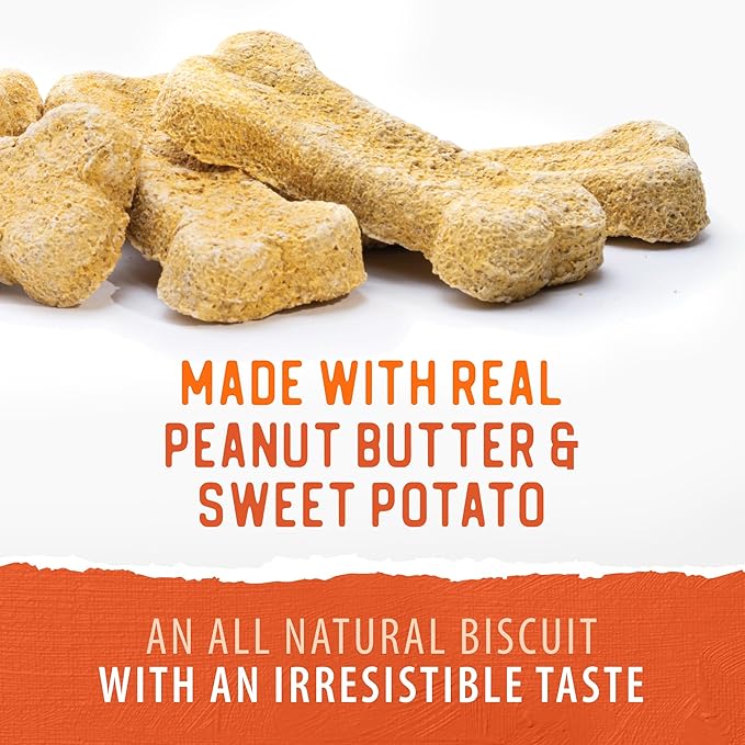 Caledon Farms The Dodo Crunchy Biscuits - Sweet Potato with Peanut Butter 19.5oz, Dog Treats