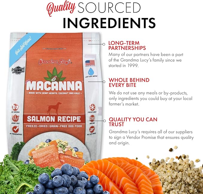 Macanna Salmon Freeze-Dried Dog Food 8lbs