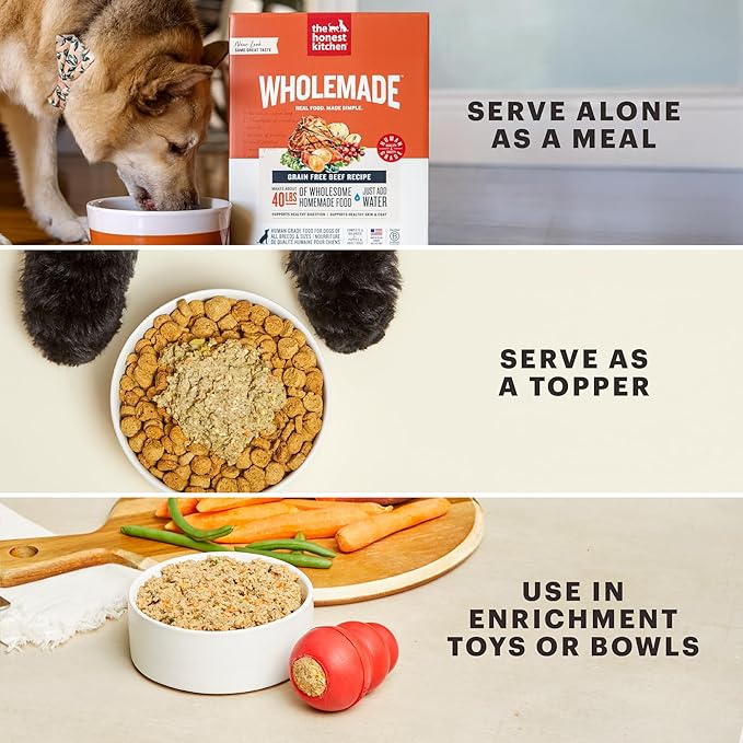 The Honest Kitchen Wholemade™ Whole Grain Turkey Dog Food, 4 lb Box