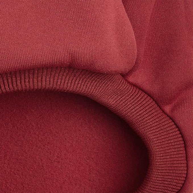 Puppy Sweater for Small Dogs Clothes Warm Winter Cat Clothe Pet Sweatshirt Knitwear Doggie Kitten Clothing, Wine, Large