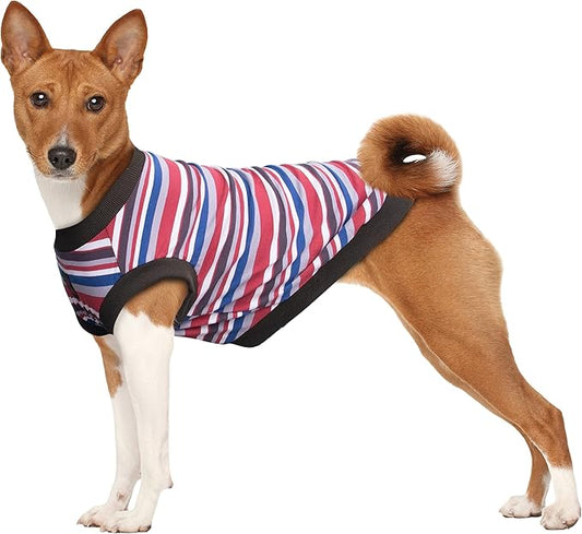 Extra Large Dog T Shirts Clothes Sleeveless Tank Top Vest for Labrador Rottweiler Great Dane, Red, X-Large