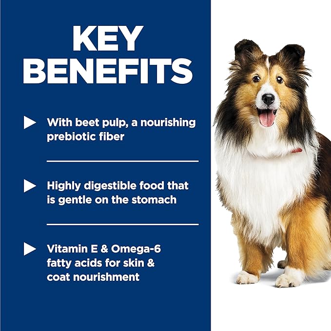 Hill's Science Diet Sensitive Stomach & Skin, Adult 1-6, Stomach & Skin Sensitivity Support, Dry Dog Food, Chicken Recipe, 15.5 lb Bag