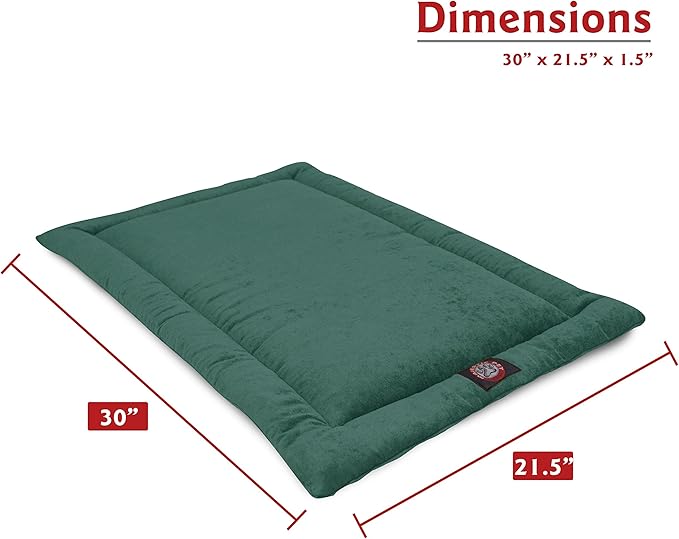 Majestic Pet Orthopedic Memory Foam Dog Crate Mat - Plush Pet Bed Pad for Crates & Kennels | USA Crafted | 30"x21" Villa Marine