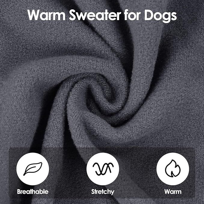 SUNFURA Hair Sticky Cat Clothes, Cat Sweater for Cats Only, 4-Legged Fleece Sweaters Kitten Pajamas Reduce Shedding Fur, Warm Pullover Shirts for Cats, Blue M