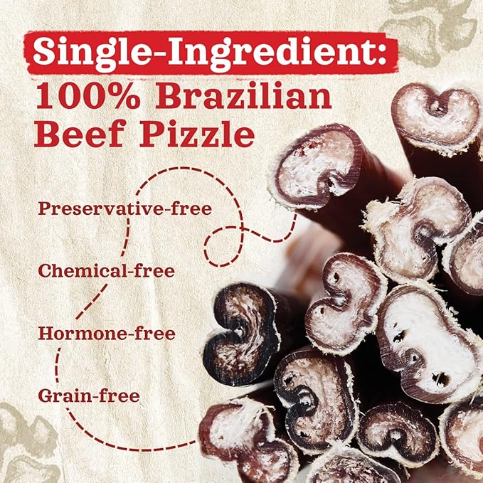 Natural Farm Odor-Free Bully Sticks (4-8”, 8oz) All-Natural Long-Lasting Chews, 100% Beef Pizzle, Grass-Fed, Grain-Free, Hormone-Free, Protein for Muscle Development & Energy, Perfect for Medium Dogs
