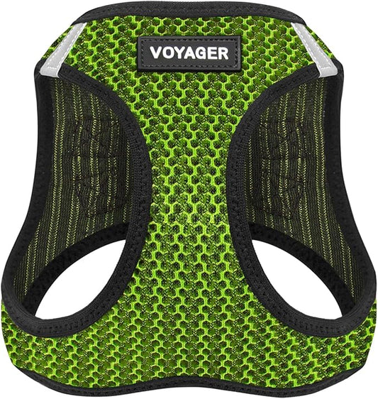 Best Pet Supplies Voyager Step-in Air Harness - All Weather Mesh, Reflective, No Pull Harness for Dogs, Cats - Secure with Hook & Loop Fastener, Buckle, Double D-Rings - Tone, M