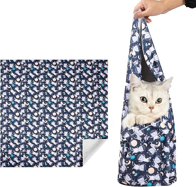 35.4'' Cat Wrap for Cutting Nails, Cat Restraint for Nail Clipping, Cat Swaddle Wrap for Adult Cats, Cat Burrito Wrap Can Be Applied to Cat Nail Trimming, XX-Large, Within 22lbs