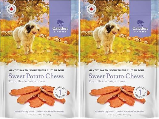 Caledon Farms Sweet Potato Chews for Dogs 9.3 OZ (Pack of 2)