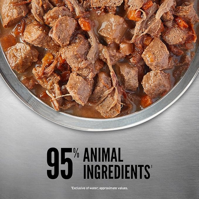 ORIJEN Real Meat Shreds, Grain-Free, Tundra Stew, Premium Wet Dog Food