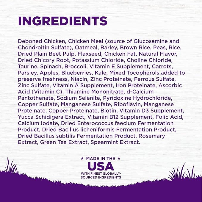 Wellness Natural Pet Food Complete Health Natural Dry Senior Dog Food, Chicken & Barley, 5-Pound Bag