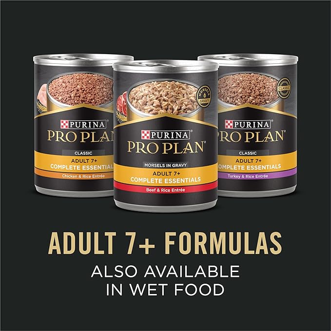 Purina Pro Plan Senior Dog Food With Probiotics for Dogs, Shredded Blend Chicken & Rice Formula - 6 lb. Bag
