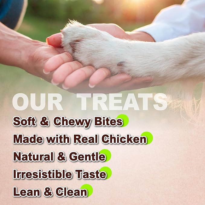 Afreschi Natural Soft Chicken Jerky Cuts 16 oz, Dog Treats, All Natural, Hypoallergenic & Grain-Free, High-Protein, Healthy & Easily Digestible, Soft Texture
