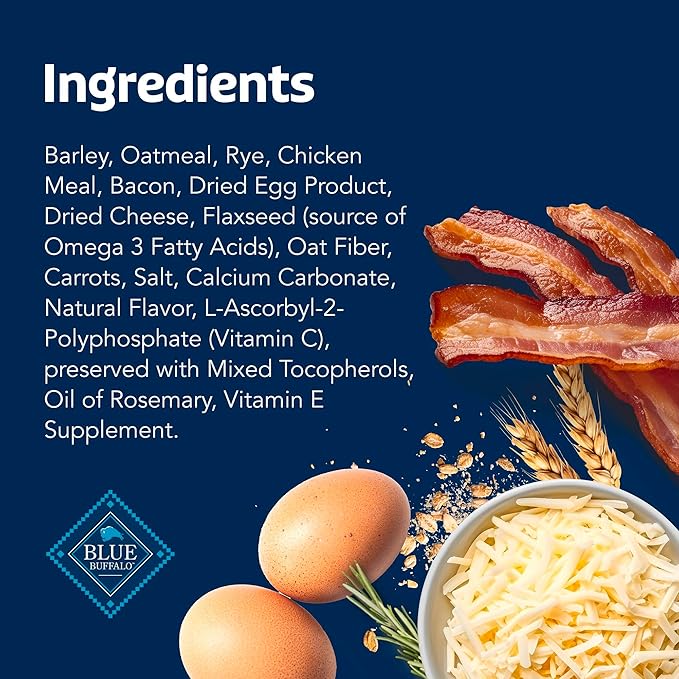 Blue Buffalo Health Bars Crunchy Dog Biscuits, Oven-Baked With Natural Ingredients, Bacon, Egg & Cheese , 16-oz Bag