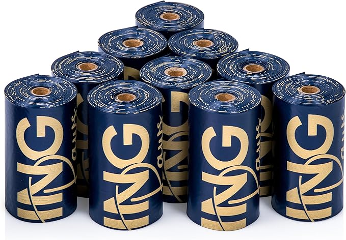 LOVING Paws Poop Bags - 140 Heavy Duty, Extra Thick & Leak Proof, Count Easy Open Refill Rolls (140 Bags)