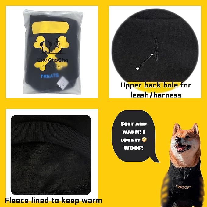 ChoChoCho Stylish Dog Hoodie Dog Clothes Streetwear Cotton Sweatshirt Fashion Outfit for Dogs Cats Puppy Small Medium Large (3XL, Yellow)