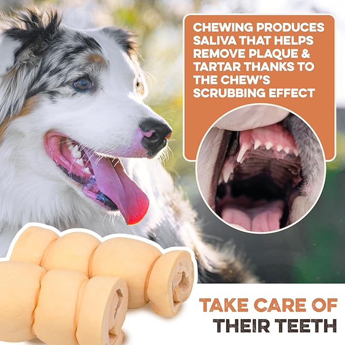 Premium Beef Cheek Rolls for Dogs 10-12" - (10-Pack) Long Lasting, Safe & Natural Rawhide Alternative Chews, Ideal for Large Dogs & Aggressive Chewers, Supports Dental Health & Digestion