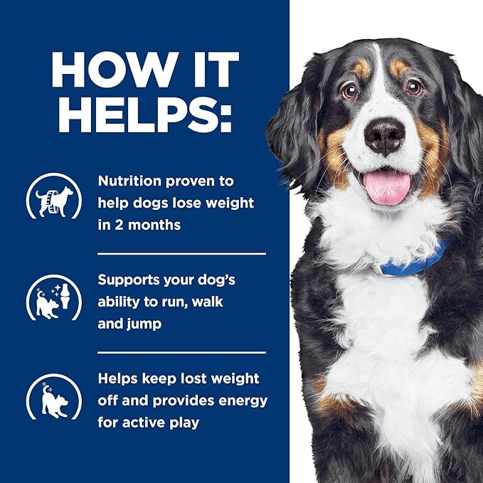 HILL'S PRESCRIPTION DIET Metabolic + Mobility, Weight + j/d Joint Care Chicken Flavor Dry Dog Food, Veterinary Diet, 8.5 lb. Bag