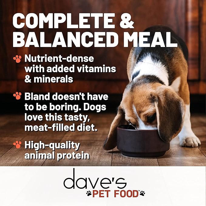 Dave's Pet Food Limited Ingredient Dog Food (95% Turkey & Chicken), Made in USA Grain Free Wet Canned Meals, Large & Small Breeds, 12.5 oz Cans (12 Pack)
