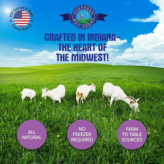 Shepherd Boy Farms Freeze Dried Raw Goats Milk with Probiotics for Dogs & Cats (Classic), High Protein Digestible Goat Milk for Sensitive Stomachs, Food Topper, Dog Camping Essentials - Makes 16 FL OZ