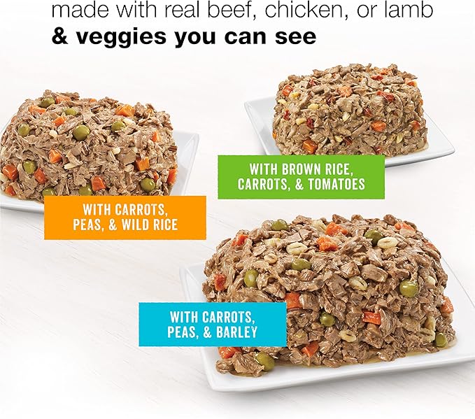 Purina Beneful Wet Dog Food Variety Pack, Chopped Blends - (12) 10 oz. Tubs