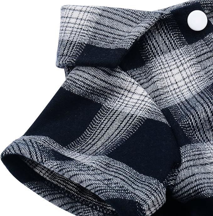 Koneseve Dog Shirt, Pet Plaid Clothes Shirt T-Shirt Sweater Matching Breathable for Small Medium Large Dog Cat Puppy Adorable Casual Cozy Halloween Thanksgiving Christmas Costumes (Blue; 5XL)