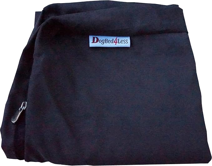 Dogbed4less Orthopedic Gel Memory Foam Pet Dog Bed, Waterproof Liner with External Microsuede Cover and Bonus Antislip Cover (Microsuede Espresso, 47"X29"X4" Inches)