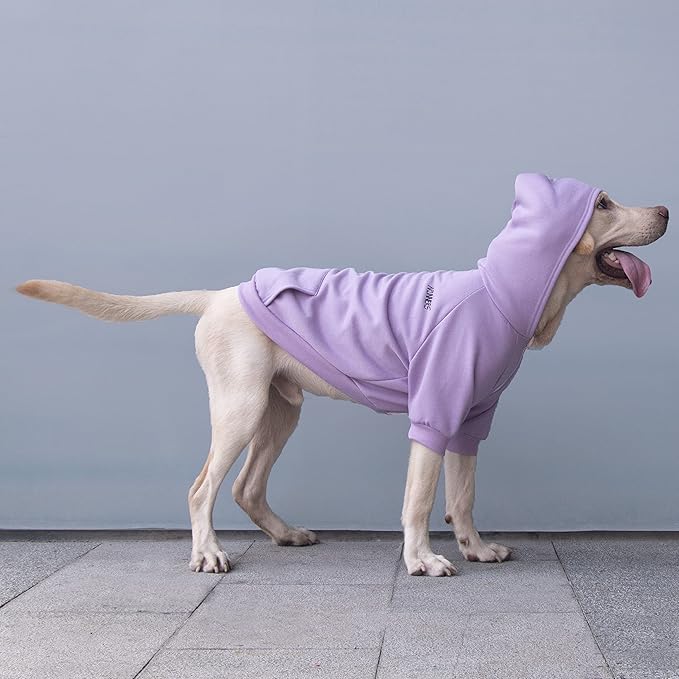 Extra Large Dog Clothes Hoodies Zip Up Sweaters for Big Dogs Labrador German Shepherd Purple 3XL