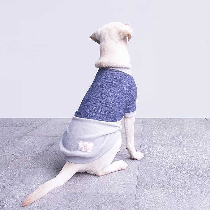 Extra Large Dog Sweaters Warm Clothes Pullover Sweatshirts for Labrador Rottweiler Great Dane, Blue Grey, 9X-Large