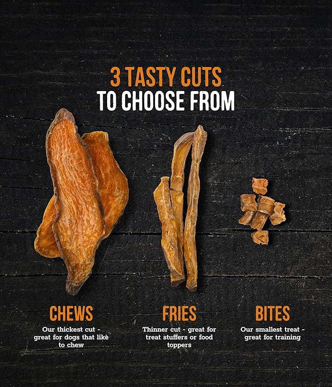 Wholesome Pride Sweet Potato Fries 100% All-Natural Single Ingredient Dog Treats, 8 oz
